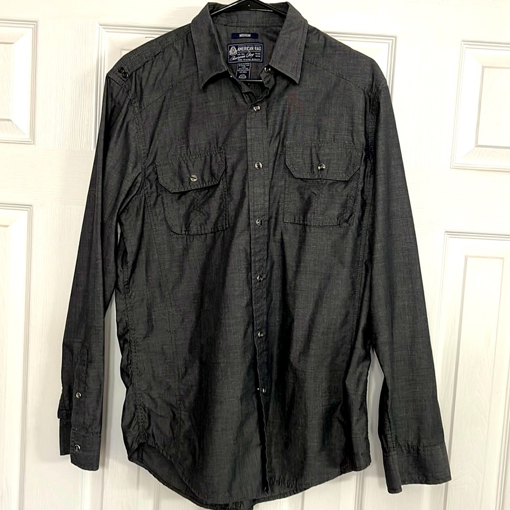 Mens button up long sleeve shirt